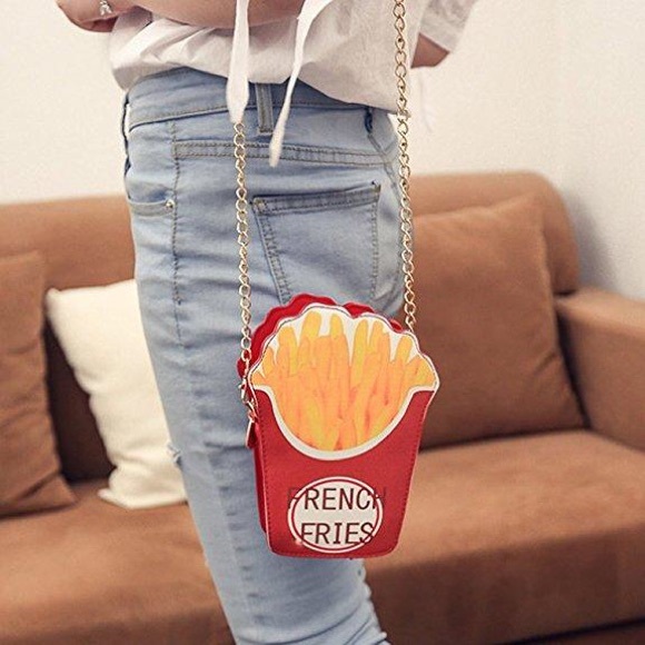 French Fries Crossbody Bag / Kawaii Purse - Picture 2 of 7